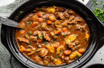 Gradual Cooker Beef Stew – The Keep At Dwelling Chef