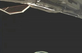 The secretive X-37B area airplane snapped this image of Earth from orbit